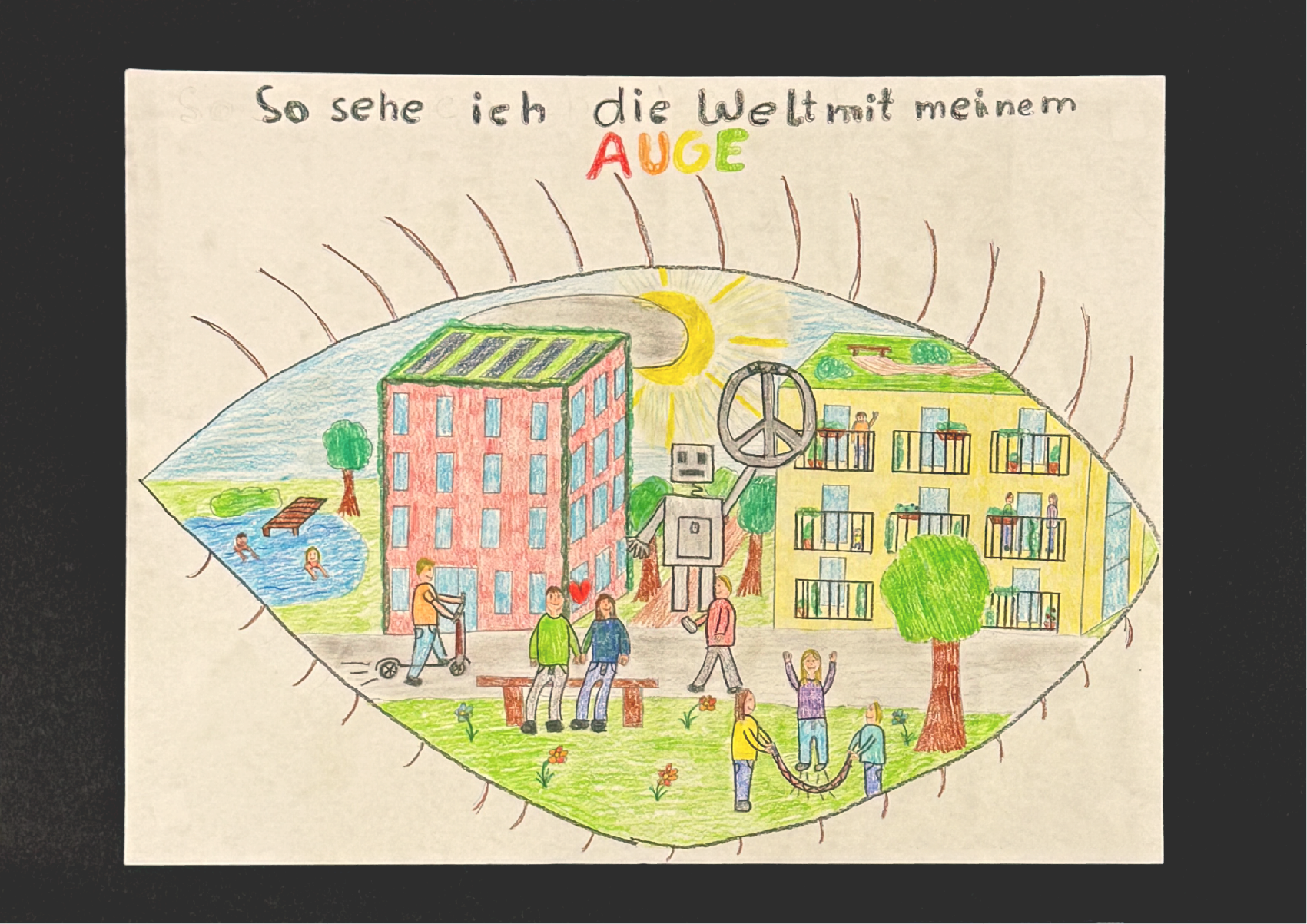 "So sehe ich die Welt mit meinem Auge" von Antonia L.